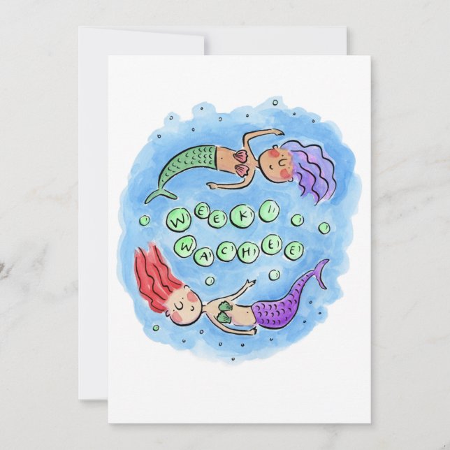 Convites Weeki Wachee (Frente)