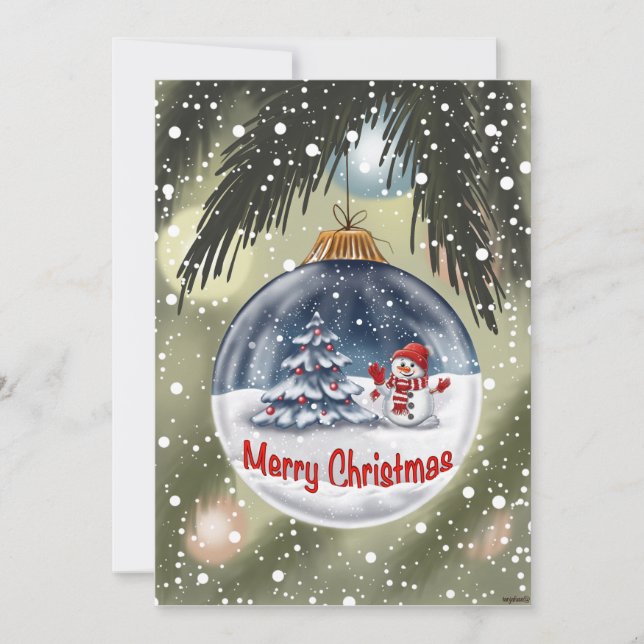 Convites Weinachten, Karten (Frente)