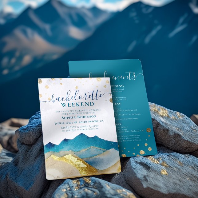 Convites Weken de Festa de solteira de Montanha Dourada com (Criador carregado)