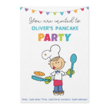Welcome to Pancake Party invitation