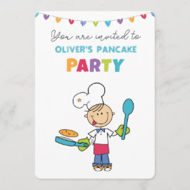 Convites Welcome to Pancake Party invitation