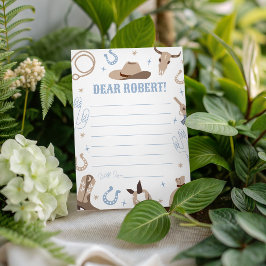 Convites Western Birthday Time Capsule Card