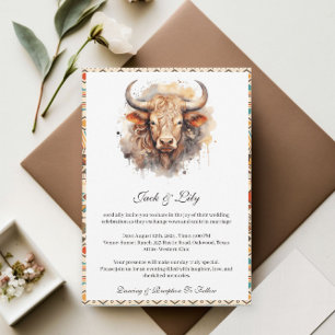 Convites Western Boho Wedding
