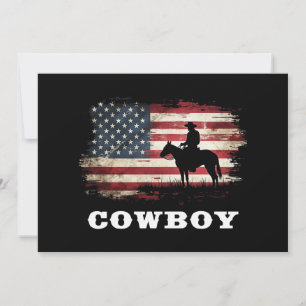 Convites Western Country Men Rodeo Southern Retro Cowboy