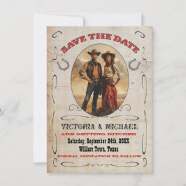 Convites Western Cowboy Salve a Data