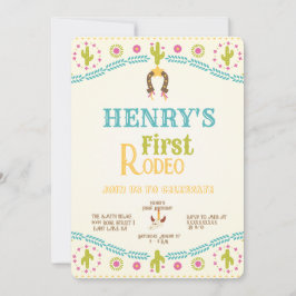 Convites Western First Birday Rodeo Baby