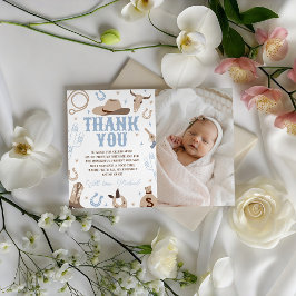 Convites Western Photo Thank You Card