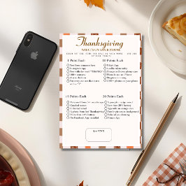 Convites What’s in Your Phone? Retro thanksgiving Game 