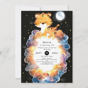 Convites Whimsable Editable Tiger Birthday