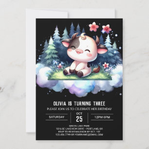Convites Whimsic Online Cow Birthday