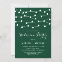 Whimsic String Lights Emerald Welcome Party