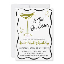 Whimsic Tini Bit Antigo Martini Aniversário