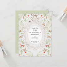 Whimsical Botanical Garden Save the Date |