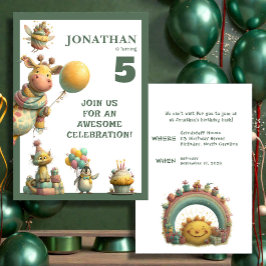 Convites Whimsical Custom Personalized Birthday Invitation