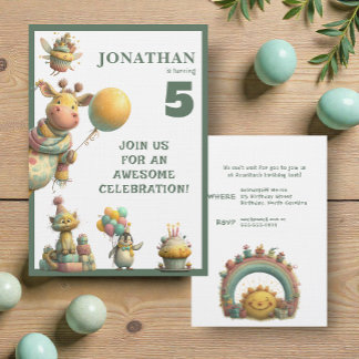 Convites Whimsical Custom Personalized Birthday Invitation