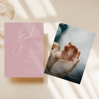 Whimsical Dusty Rosa | Baby Sip and See Photo