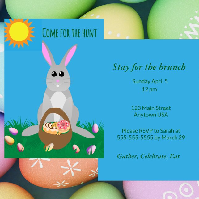 Convites Whimsical Easter Brunch  (Criador carregado)