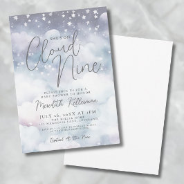 Convites Whimsical Ela está no Chá de fraldas Cloud Nine