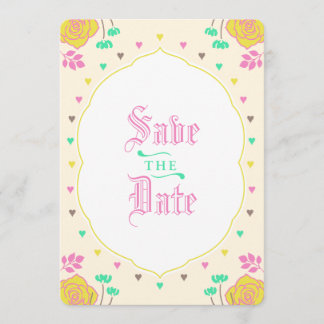 Convites Whimsical Fairytale Weding the Date Card