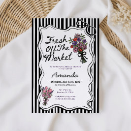 Convites Whimsical Fresh Off The Market Bridal Shower