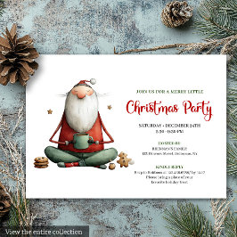 Convites Whimsical Funny Santa Classic Christmas Invitation