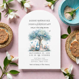 Convites Whimsical Gnomes Fun Wedding Invitation