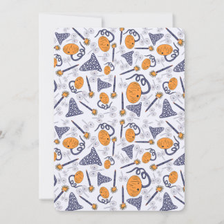 Convites Whimsical Halloween Greeting Card – Magical Doodle