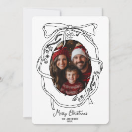 Convites Whimsical Hand Desenhou Feliz Foto Da Família De N