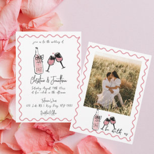 Convites Whimsical Ilustrado Casamento Retroativo