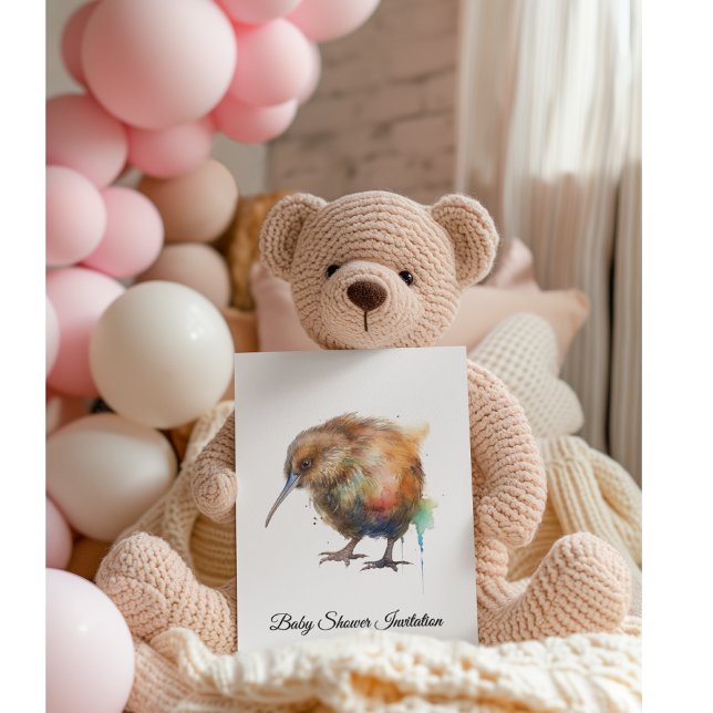 Convites Whimsical Kiwi Bird Baby Shower | Sweet Pipi (Criador carregado)