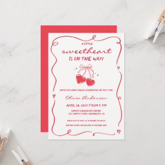 Convites Whimsical Little Sweetheart Baby Shower