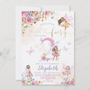 Convites Whimsical Magical Floral Birthday