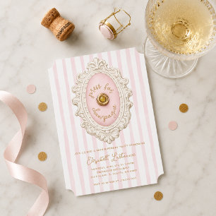Convites Whimsical Press para Aniversário com Champanhe