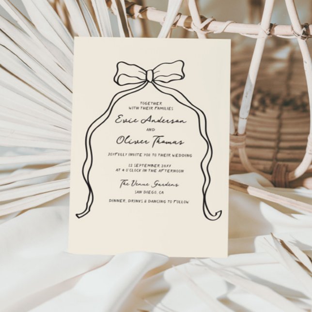 Convites Whimsical Quirky Handwrite Arco Wedding (Criador carregado)