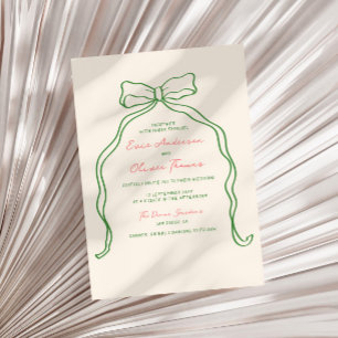 Convites Whimsical Quirky Handwrite Arco Wedding