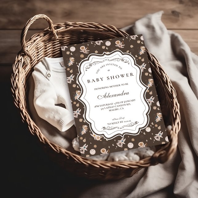 Convites Whimsical Safari Animals Neutral Baby Shower (Criador carregado)