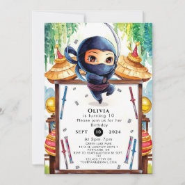 Convites Whimsical Spy Ninja Birthday