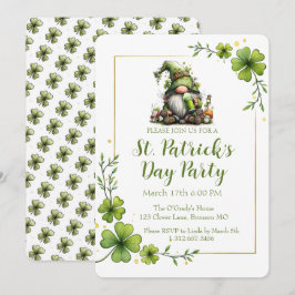 Convites Whimsical St. Patrick’s Day Celebration Invite 