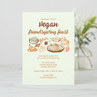 Whimsical VEGAN Ação de Graças PERSONALIZADO