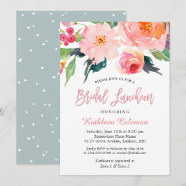 Convites Whimsical Watercolor Floral Modern Bridal