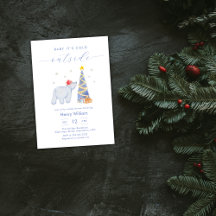 Whimsical Winter Woodland Polar Bear Baby Shower