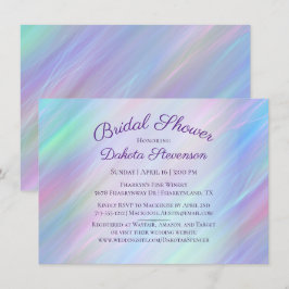 Convites Whimsical Wisps | Holo Fairy Ombre Chá arco-íris