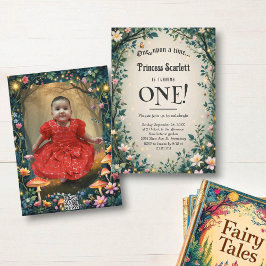 Convites Whimsical Woodland Forest Fairytale 1st Birthday