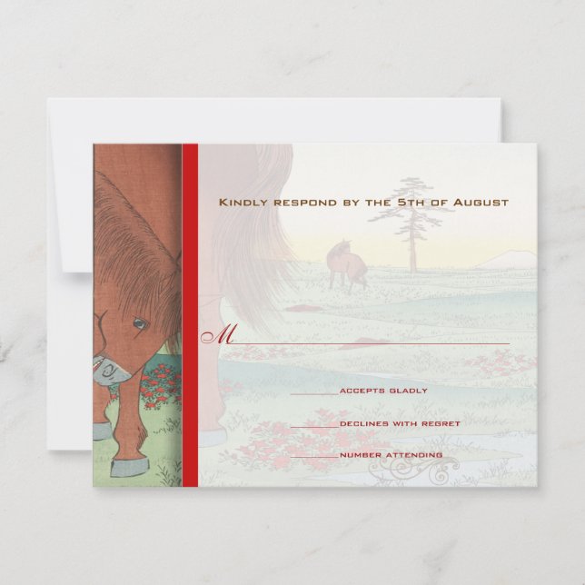 Convites Whimsicla Horse Western Rustic Invtions (Frente)