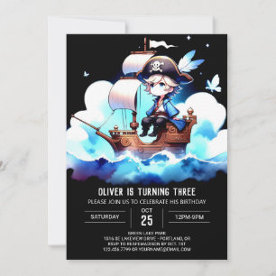 Convites Whimsy Modelo Pirate Birthday