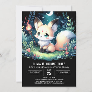 Convites Whimsy Woods Fox Birthday