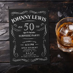 Convites Whiskey de qualquer idade temia surpresa 50 anos<br><div class="desc">Inspirado pela etiqueta clássica de uísque,  este convite de aniversário para adultos,  envelhecido até à perfeição,  é excelente para 30,  40º,  50º,  60º,  70,  80,  90 ou qualquer outra festa de aniversário etária,  festa surpresa ou qualquer outra ocasião! Personalize-o com o seu próprio texto e informações da festa.</div>