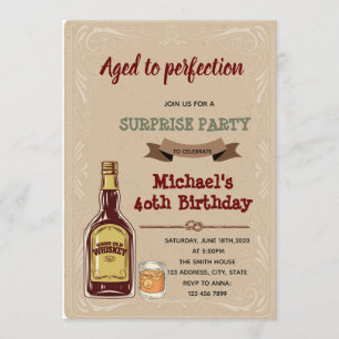 Convites Whiskey envelhecido até à perfeição