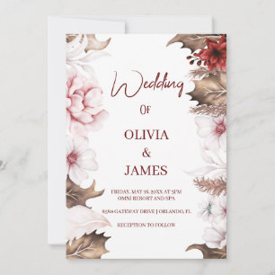 Convites Whispers De Flor Selvagem: Um Casamento De Boho El