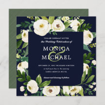 White Bloom | Casamento Botânico Floral Azul